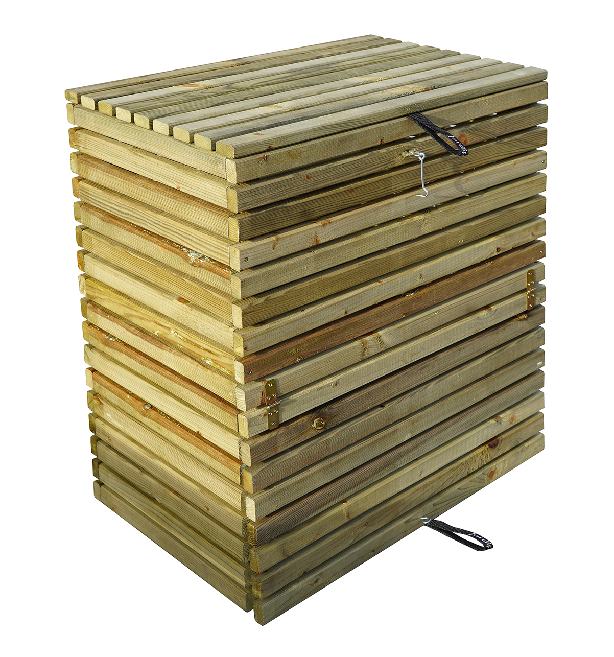 Composteur en bois Douglas 1800 L – 145 x 125 x 105 cm - Lécopot